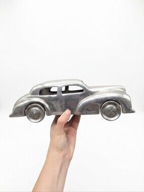 Pottery Barn 10" Aluminum Classic Car Sculpture